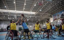 افتتاح بطولة دوري كرة السلة للكراسي المتحركة للموسم السادس في غزة