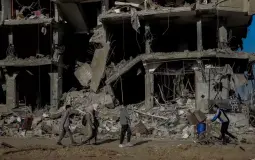 قطاع غزة المدمر