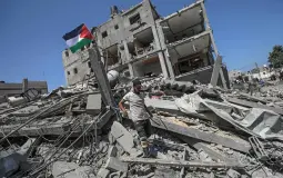 صورة من قطاع غزة المدمر