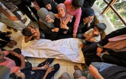 تشييع شهداء ارتقوا عند نقطة توزيع المساعدات الأمريكية في رفح