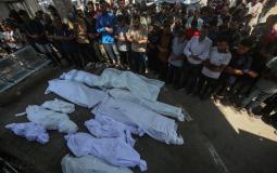 تشييع شهداء في غزة ارتقوا جراء عدوان الاحتلال المتواصل