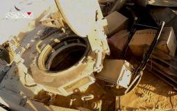 جانب من الكمين المركب الذي استهدف آليات العدو في منطقة عبسان الكبيرة شرق خان يونس