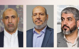 القادة خالد مشعل وزاهر جبارين وخليل الحية