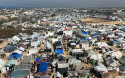 خريطة تظهر تحول 77% من مساحة قطاع غزة لمناطق خطرة