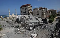 تدمير الأبراج السكنية بغزة