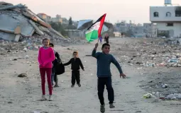 فرحة الأطفال بالهدنة