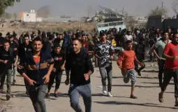 فرحة الغزيين بإعلان وقف إطلاق النار