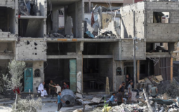 Civilians in Nuseirat camp Shattered by Escalating Air Raids.png