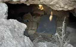 الكهف المستهدف قرب جنين