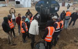 عمل بلديةغزة في فصل الشتاء