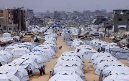 خيام النازحين في قطاع غزة