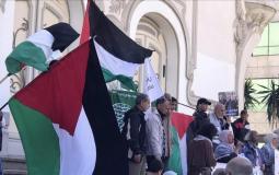 وقفة في تونس تنديدا بإغلاق الاحتلال للمسجد الأقصى
