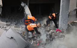 انتشال رفات 20 شهيدًا من منزل دمره الاحتلال في بيت لاهيا