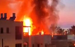 إصابات وحريق جراء سقوط قذائف صاروخية لحزب الله في "إسرائيل"