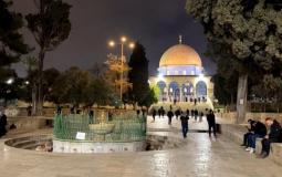 صورة للمسجد الأقصى فجر اليوم