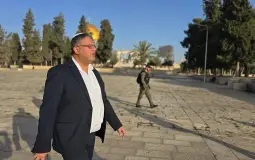 صورة أرشيفية من اقتحام بن غفير للمسجد الأقصى