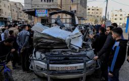 استهداف مركبة تتبع للشرطة بغزة