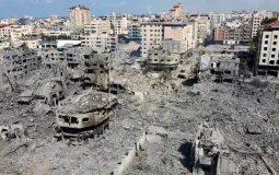 أكوام الركام في غزة