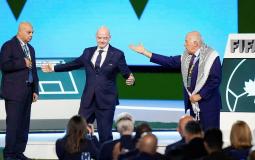 الرجوب يرفض مصافحة ممثل الاتحاد الإسرائيلي كونغرس الفيفا