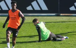 لحظة شجار فالفيردي وتشواميني في ريال مدريد