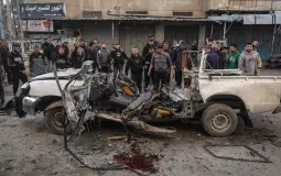استهداف مركبة تتبع للشرطة بغزة