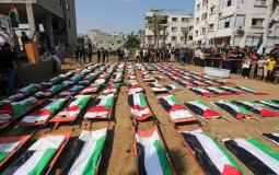 تشييع 112 شهيدًا انتُشلت جثامينهم من تحت الأنقاض