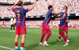 برشلونة يكتسح فالنسيا بخماسية نظيفة وينفرد بصدارة الدوري الإسباني