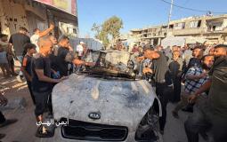 استهداف مركبة في شارع الصناعة