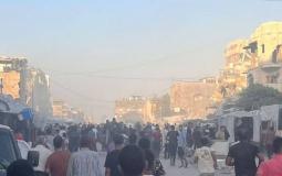 صورة من مكان القصف