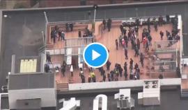 Totally mental, Ubisoft staff in Montreal sealing themselves on the roof while a hostage s