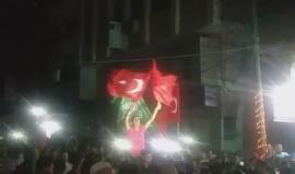 "بسم الله، الله أكبر، حمدا لله" .. هتافات مظاهرة خرجت في #غزة الليلة احتفالا بإفشال الانقلاب العسكري بتركيا