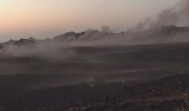 فيديو نشرته وسائل إعلام سعودية قالت إن دفاعات المملكة قتلت أكثر من 40 حوثياً حاولوا اختراق الحدود
