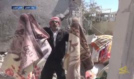 #شاهد| ردة فعل سوري فقد منزله عقب قصف الطيران الروسي على ريف #حمص الشمالي