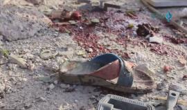 مشاهد الدمار جراء قصف مدينة سقبا بالطيران الحربي في ريف دمشق