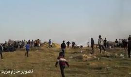 #شاهد
جنود الاحتلال يستهدفون المتظاهرين بوابل من الغاز المسيل للدموع شرق البريج