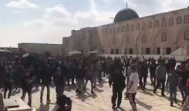 #شاهد تشييع جثمان مجد الطحان نجل الأسير رجب الطحان في #المسجد_الأقصى قبل قليل
