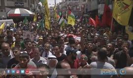 أهالي مدينة نابلس يشيعون جثمان الشهيد أحمد غزالتقرير: مصعب الخطيب