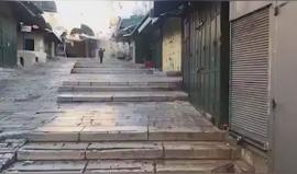 #فيديو الاحتلال يواصل اغلاق البلدة القديمة بالقدس المحتلة في أعقاب عملية #اشتباك_الأقصى