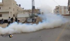 #شاهد من مواجهات اليوم بين الشبان وقوات الاحتلال في بلدة تقوع جنوب بيت لحم . 
تصوير Sapri Jebril