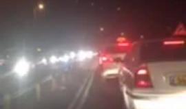 #بث_مباشر أزمة خانقة على مفترق جبع وحزما بسبب حواجز لقوات الاحتلال