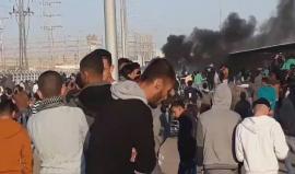 #شاهد من مواجهات بين الشبان وقوات الاحتلال قرب حاجز بيت حانون "إيريز" أقصى شمال قطاع غزة . 
تصوير أحمد ابو تركي
