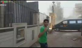 جرحى جراء قصف جوي على حي الوعر المحاصر في #حمص
#سوريا