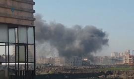 قصف بالطيران الحربي على حي الوعر المحاصر في حمص بأكثر من 10 غارات جوية