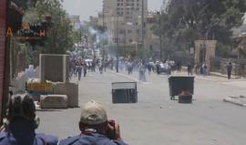 #شاهد | مواجهات بين الشبان وقوات الاحتلال التي قمعت مسيرات بذكرى النكبة الـ 69 وتضامنا مع الأسرى شمال بيت لحم .
تصوير اسيد عمارنة 
#نكبة69 
#راجعين 
#إضراب_الكرامة