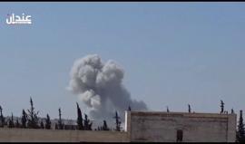 مشاهد من الغارات على مدن وقرى ريف حلب الشمالي اليوم 
مركز عندان الاعلامي - تصوير: سامي الرج