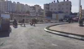 #فيديو من مواجهات المندلعة مع قوات الاحتلال على مدخل مدينة البيرة الشمالي