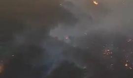 فيديو يُظهر حجم الحرائق الهائلة في الأراضي الفلسطينية المحتلة أمس