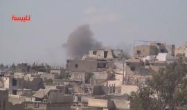 جرحى جراء غارات جوية من طائرات النظام السوري على قرية الفرحانية بريف #حمص الشمالي