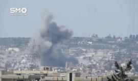 غارة من الطيران الحربي على أحياء درعا البلد المحررة