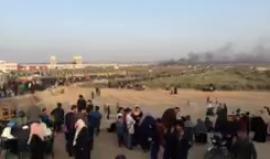 الحدود الشرقية لمدينة غزة والتجمعات الكبيرة  داخل مخيم شرق مدينة غرة